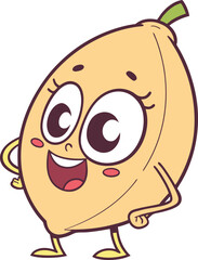 happy cartoon banana