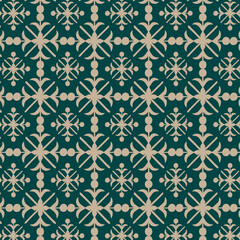 vector seamless pattern with flowers