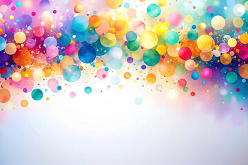 abstract colorful bokeh background with copy space for your text