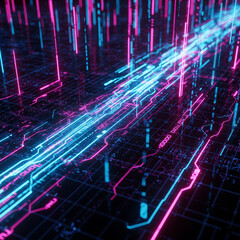 Neon Circuit Pulse