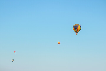 Fototapeta premium A colorful Hot air balloon festival in Canada