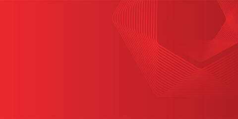 Abstract hexagon rendering of red abstract glass background simple