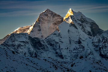 Kangtega, known also as The Snow Saddle, is a major mountain peak of the Himalayas in Nepal. Its...