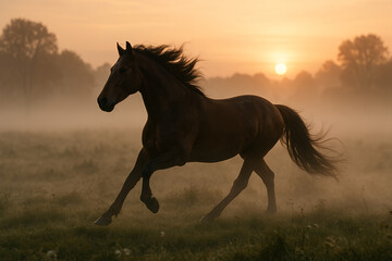Obraz premium horse in the field