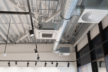 Industrial professional mall ventilation system for hot and cold air ventilation and fresh air...