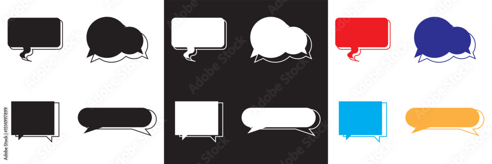 Poster line frame text speech bubble . line balloon frame design talk speech bubble frame. comic japan styl