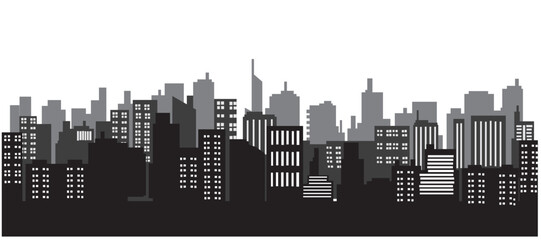 Naklejka premium city skyline cityscape