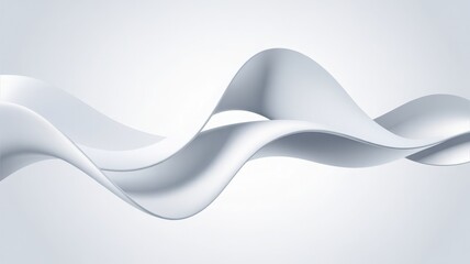 Abstract white wave background design
