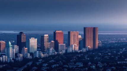 Fototapeta premium City skyline at dawn (1)