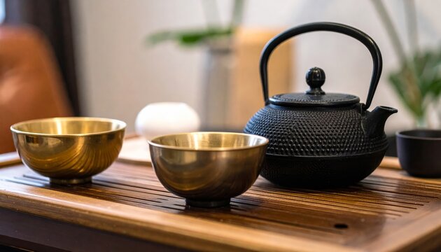 An isolated, traditional white porcelain teekanne and cup, perfect for enjoying a hot, healthy green or black trinken from China