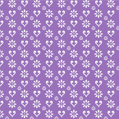 seamless pattern with pink flowers