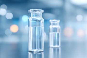 sterile laboratory workstation in pharmaceutical facility showcasing precision glassware reflecting meticulous pharmaceutical