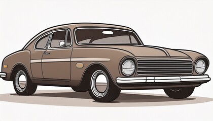 car isolated on white