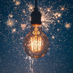 Sparkling Inspiration Edison Bulb  Celestial Fireworks