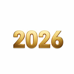 Golden 2026 New Year New Beginnings