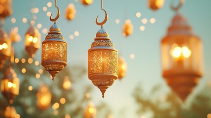 Eid Mubarak colorful luxury Islamic background with decorative ornament, eid Mubarak social media post design.