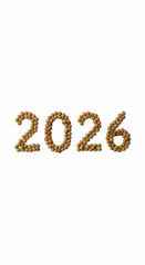 2026 New Years Design Golden Seeds Forming the Year