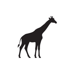 giraffe silhouette vector