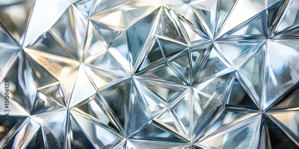 Leinwandbilder High-resolution shot of sharp triangles showcasing bold lines and subtle gradients, perfect for modern geometric designs.