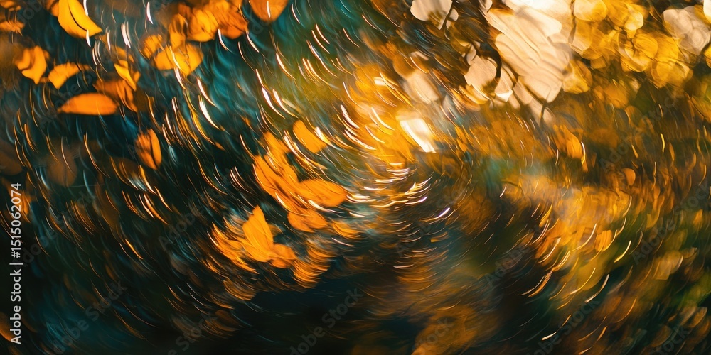 Poster swirling, vibrant abstract patterns with layered textures and deep colors, ideal for dynamic, energe