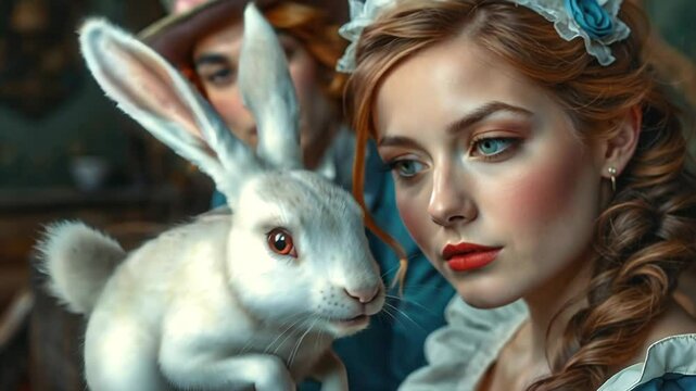 Alice's Whimsical Selfie with the Mad Hatter and March Hare