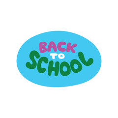 back to school typography design. education decoration.