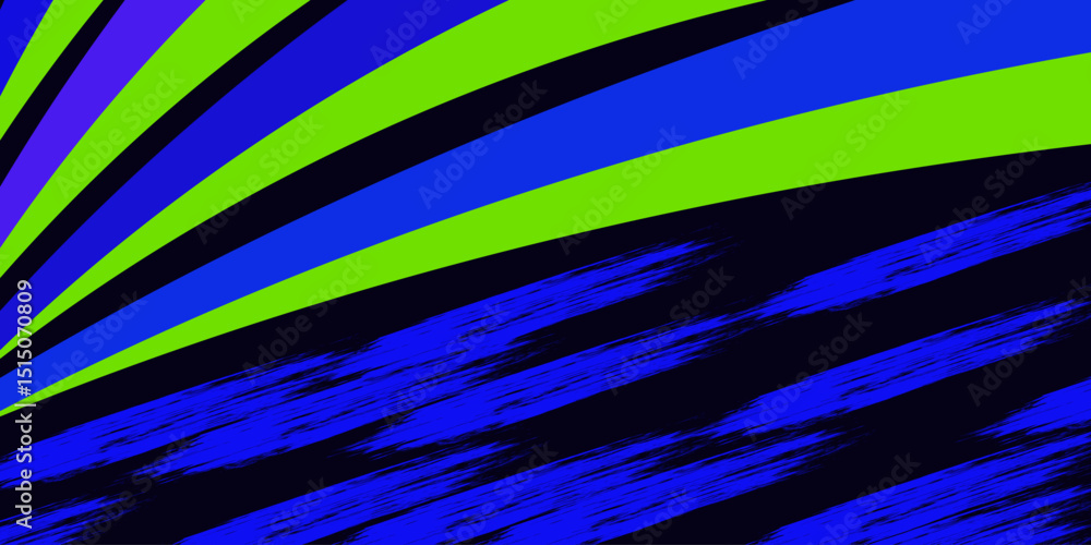 Aufkleber vector green line background curve element with black space for text and message design, overlapping