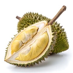 Obraz premium Pure Fresh Durian and clean white background
