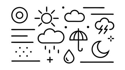 bold-line-weather-forecast-icons---simple-black-li.eps