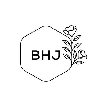BHJ creative minimalist letter logo.