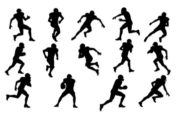 American Football Player Poses Vector bundle