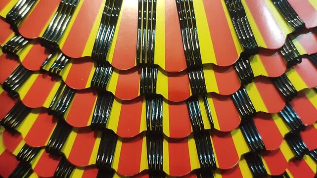 hairs stick pin range row  on papper