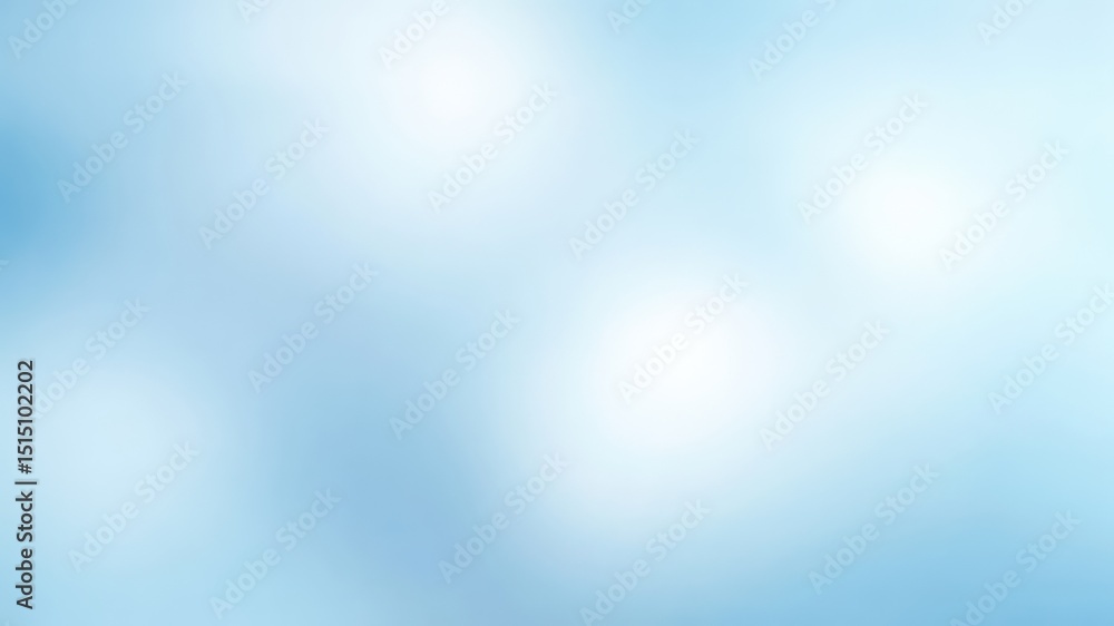 Aufkleber gentle pastel blue and white gradient background with soft and blurred transitions conveying a seren