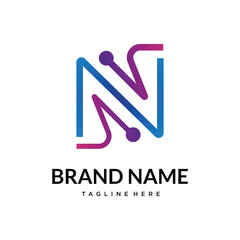 N tech  technology logo