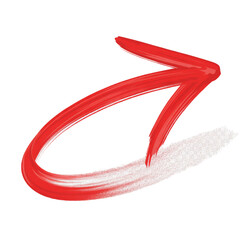 Red swirl arrow abstract design element