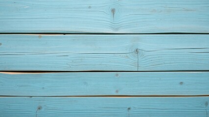 Obraz premium Light turquoise painted wooden planks arranged horizontally create a textured background with rustic charm