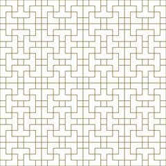 Seamless geometric pattern in Korean tradition Geometric Grid with Interlocking Square Motif and Linear Style

