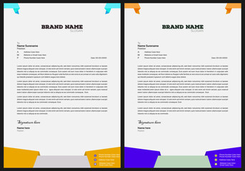 Professional Letterhead Template Modern Business Letterhead Design Template.Letterhead format template, business style letterhead design template. Company letterhead template designs.