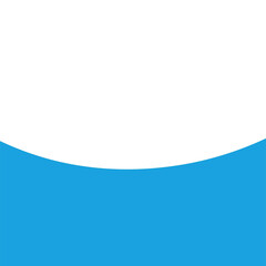 Abstract blue curve design on transparent background