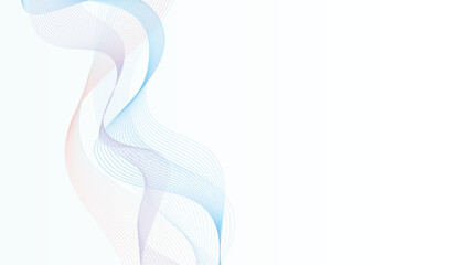 Soft gradient wave pattern, curved linear design, stylish abstract art, clean and airy