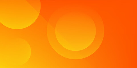 Abstract orange background with circles. Vector illustration