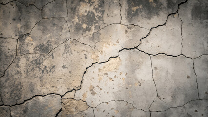 Fototapeta premium Cracked Concrete Texture Creating an Interesting Background for Your Design