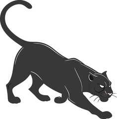 Obraz premium Powerful Black Panther Design Logo Branding Icon