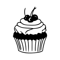 dessert treat outline illustration