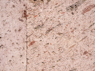 house wall from pink armenian tuff stone