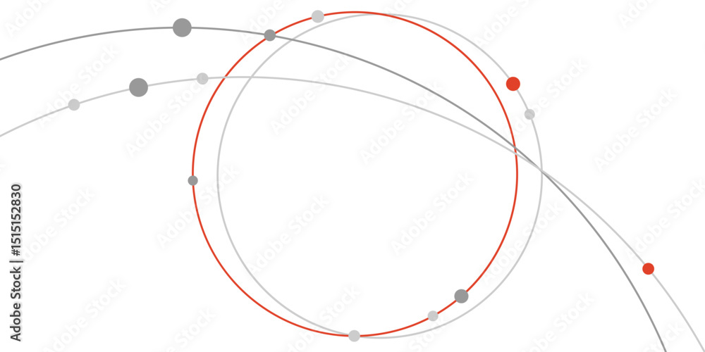 Poster circular lines with dots