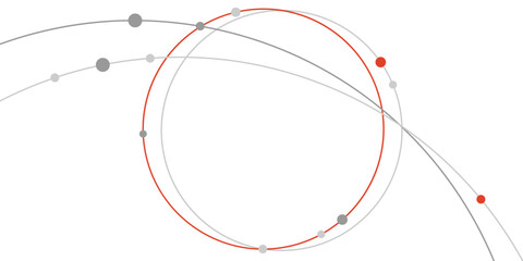 Circular lines with dots