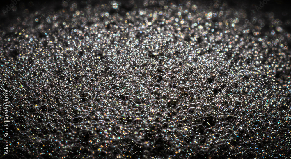 Poster abstract background of black and white bubbles texture pattern for graphic design and wallpaper use
