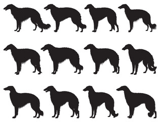 BORZOI DOG SILHOUETTE