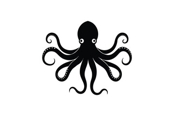 octopus-silhutte-vector-art-illustration-on-white-.eps